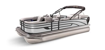 2025 Lowe Boats SS 230 White Metallic Exterior Gray Upholstery with Blue Accents