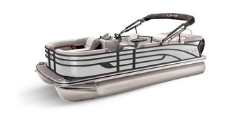 2025 Lowe Boats SS 230 White Metallic Exterior Gray Upholstery with Red Accents