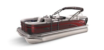 2025 Lowe Boats SS 230 Wineberry Metallic Exterior Gray Upholstery with Blue Accents