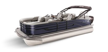 2025 Lowe Boats SS 230 Indigo Blue Metallic Exterior Gray Upholstery with Blue Accents