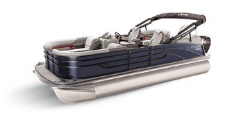 2025 Lowe Boats SS 230 Indigo Blue Metallic Exterior Gray Upholstery with Blue Accents