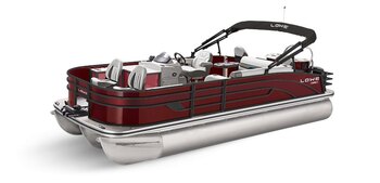2025 Lowe Boats SS 230 Wineberry Metallic Exterior Gray Upholstery with Blue Accents