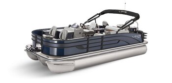 2025 Lowe Boats SS 230 Indigo Metallic Exterior Gray Upholstery with Red Accents