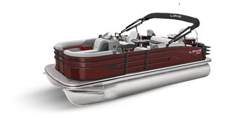 2025 Lowe Boats SF212 Indigo Metallic Exterior Gray Upholstery with Red Accents