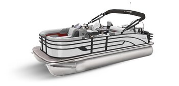 2025 Lowe Boats SF212 Indigo Metallic Exterior Gray Upholstery with Red Accents