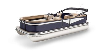 2025 Lowe Boats SS 230 Indigo Metallic Exterior Tan Upholstery with Mono Chrome Accents