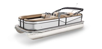 2025 Lowe Boats SS 230 White Metallic Exterior Tan Upholstery with Mono Chrome Accents