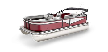 2025 Lowe Boats LS 230 WT Wineberry Metallic Exterior Gray Upholstery with Mono Chrome Accents