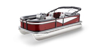 2025 Lowe Boats LS 230 WT Wineberry Metallic Exterior Gray Upholstery with Mono Chrome Accents