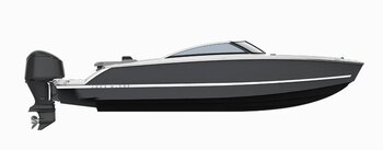 2025 Four Winns H1 OB Elevate Phantom Grey/Jet Black