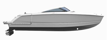 2025 Four Winns HD8 Surf Pearl Gray