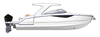 2025 Four Winns H1 OB Elevate Phantom Grey/Jet Black