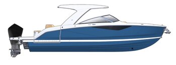 2025 Four Winns H1 OB Denim Blue