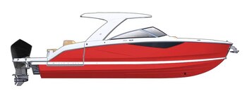 2025 Four Winns H6 OB Crimson Red