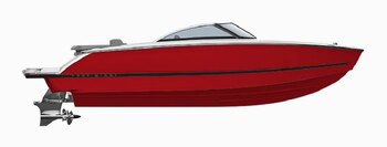 2025 Four Winns H2 Crimson Red