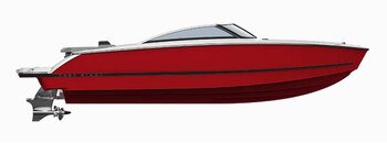 2025 Four Winns H4 Crimson Red