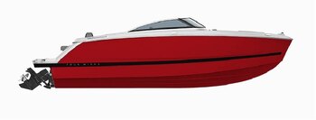 2025 Four Winns H6 Crimson Red