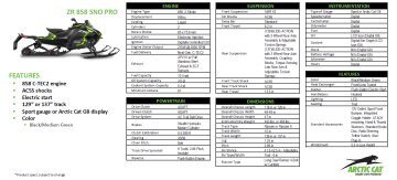 2026 ARCTIC CAT NEW ZR 858 SNO PRO 137