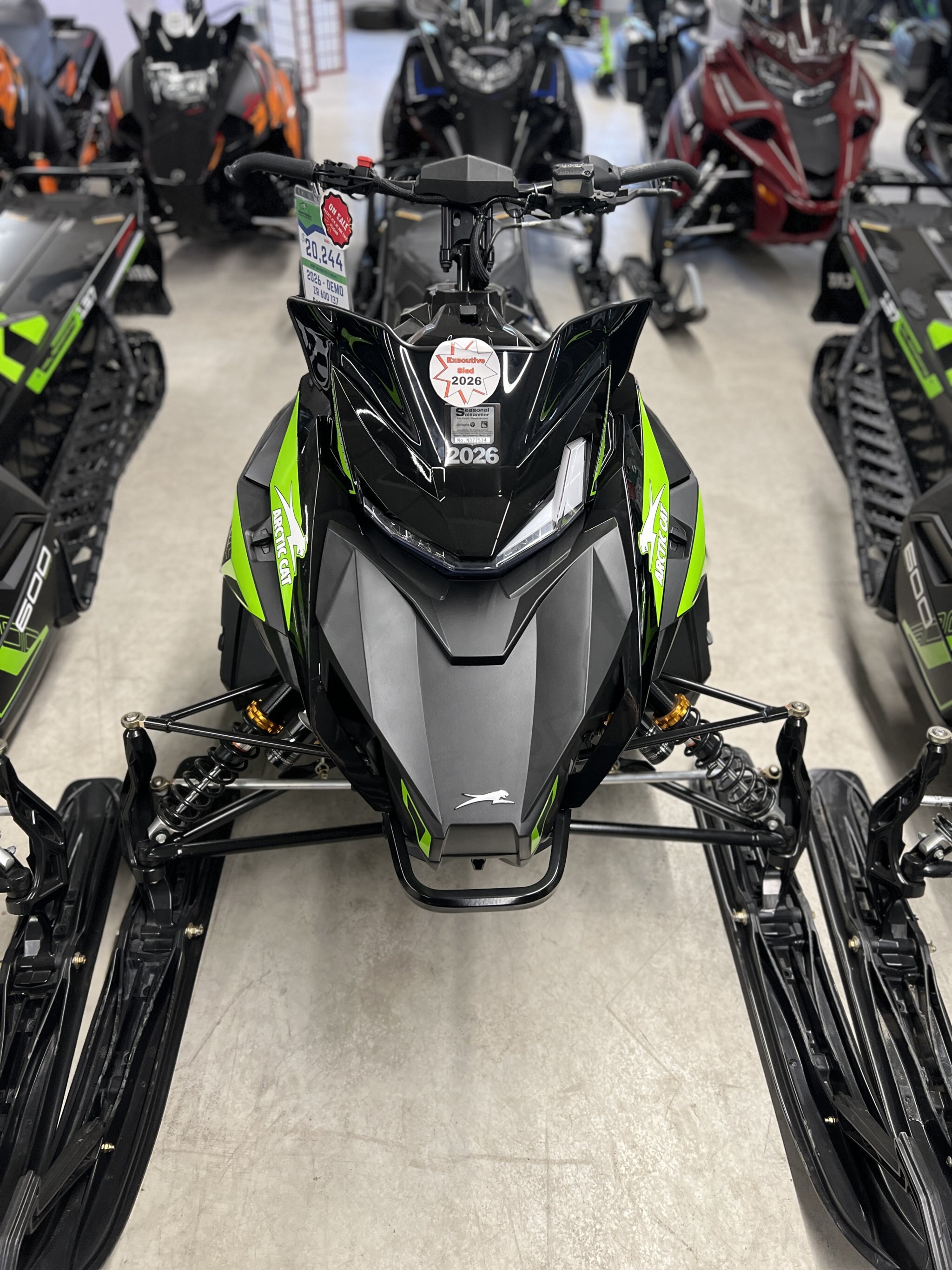 2026 ARCTIC CAT ZR 600 137 ES EPS GREEN EXCLUSIVE DEMO