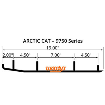 WOODY'S FLAT TOP EXTENDER TRAIL III 4 LIGNE CARBURE (EYV3 6350)