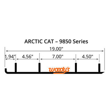 WOODY'S FLAT TOP EXTENDER TRAIL III 4 LIGNE CARBURE (EPI3 1225)