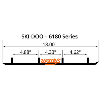 WOODY'S FLAT TOP EXTENDER TRAIL III 4 LIGNE CARBURE (EPI3 1125)