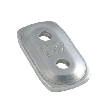 STUD BOY POWER ROUND BACKER PLATE Silver 0