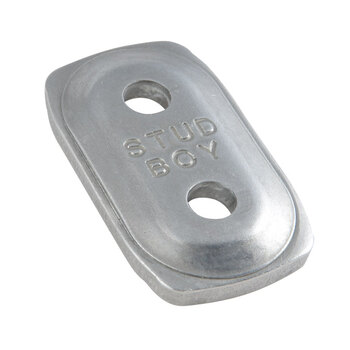 STUD BOY POWER ROUND BACKER PLATE Silver 0