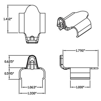 CAMSO SNOW TRACKS CLIP DE REMPLACEMENT POUR CHENILLES EA De 10 (AFT120107)