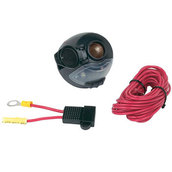 HOPKINS 12 VOLT SOCKET WITH WIRE & FUSE (55115)