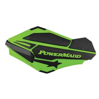 Protège-mains POWERMADD Sentinel vert, noir VTT, motoneige universel