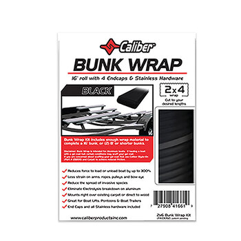 CAPUCHON D'EXTRÉMITÉ CALIBRE BUNKWRAP ACC. ET KIT DE MATÉRIEL 4 PK 6 Noir