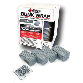 CAPUCHON D'EXTRÉMITÉ CALIBRE BUNKWRAP ACC. ET KIT DE MATÉRIEL 4 PK 6 Noir