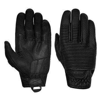 HELGRADE GANTS EN CUIR ROURKE POUR HOMMES Grand Noir Pour Hommes