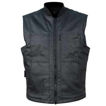 GILET CIRÉ COBAIN POUR HOMMES HELGRADE 3XL Noir Homme