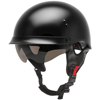 GMAX HH 65 TWIN FULL DRESSED HALF HELMET XL Matte Black