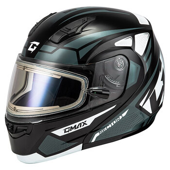 GMAX MD04 SECTOR MODULAR HELMET Double Large Silver