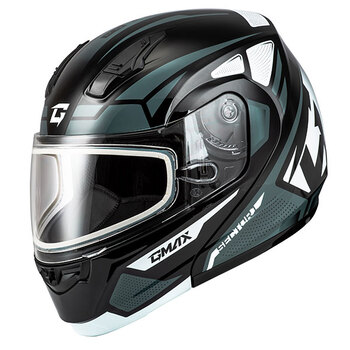 GMAX MD04 SECTOR MODULAR HELMET Double Large Silver