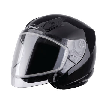 CASQUE JET GMAX OF17 Électrique Grand Noir