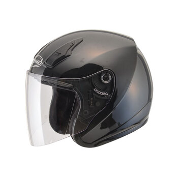 GMAX OF77 DOWNEY CASQUE OUVERT XS Noir/Argent