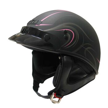 GMAX GM35 FULLY DRESSED HALF HELMET XS Black