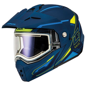 CASQUE INTÉGRAL MODULAIRE GMAX MD74 SPECTRE Double 3XL Bleu/Haute Visibilité