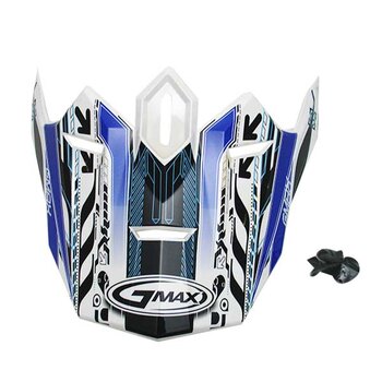 GMAX GM76 CONVICTION VISOR Bleu/Haute Visibilité