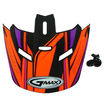 GMAX GM46.2X V05 VISOR M 3XL Le noir/Orange/Purple