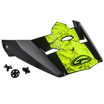 GMAX MX46 DOM VISOR KIT XS Small Matte Le noir/High Visibility