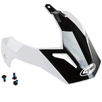 GMAX GM11 SCUD DUAL SPORT VISIÈRE DE CASQUE Blanc/Gris