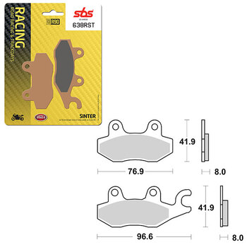 PLAQUETTES DE FREIN SBS ROAD RACING & TRACKDAYS CARBON TECH (6210715108)