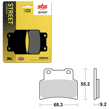 PLAQUETTE DE FREIN EN CÉRAMIQUE SBS ATV/UTV (6190742108)