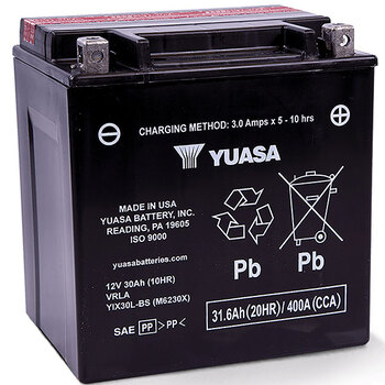 Batterie AGM haute performance YUASA (YUAM6230XPW)