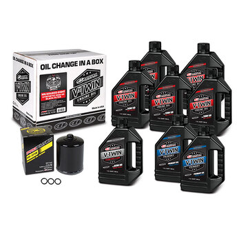 MAXIMA RACING OILS V TWIN OIL KIT DE CHANGEMENT RAPIDE Noir